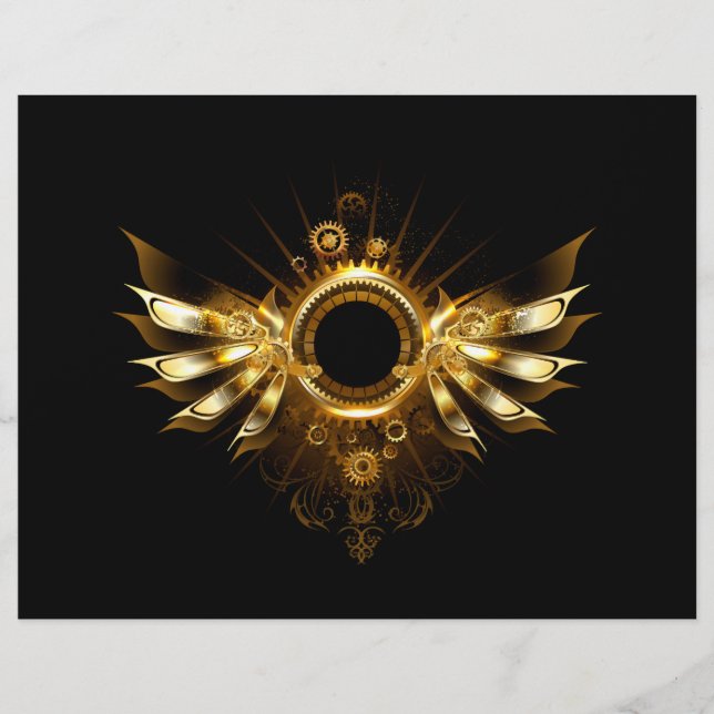 Steampunk wings custom letterhead (Front)