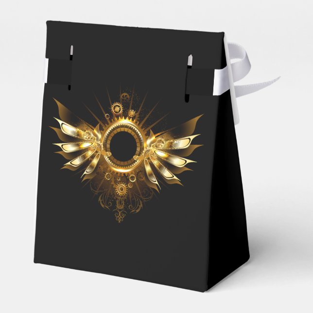 Steampunk wings favour box (Back Side)