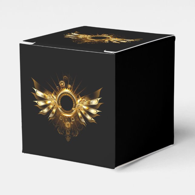 Steampunk wings favour box (Front Side)