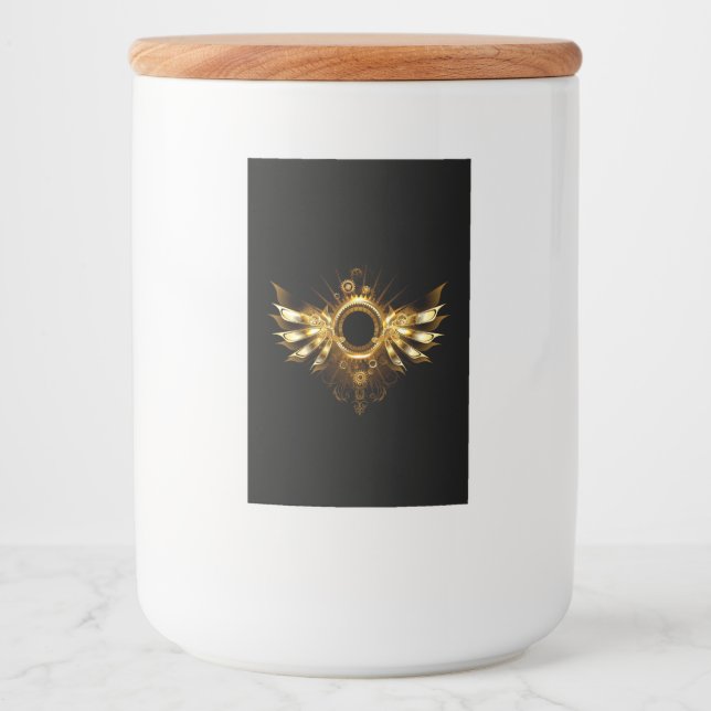 Steampunk wings food label (Front)