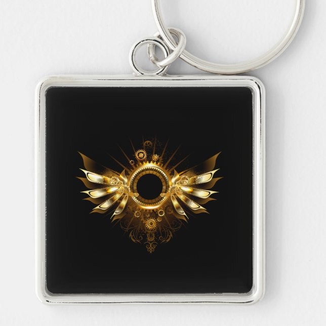 Steampunk wings key ring (Front)