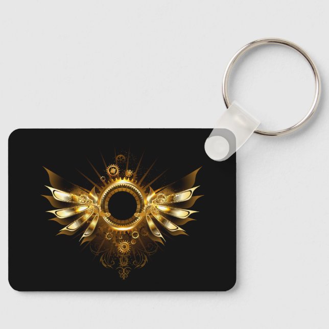 Steampunk wings key ring (Front)