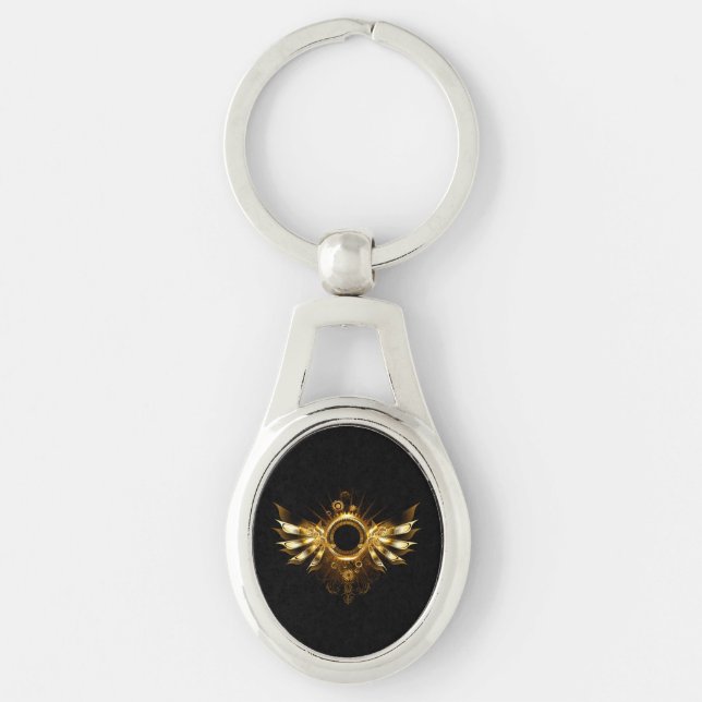 Steampunk wings key ring (Front)