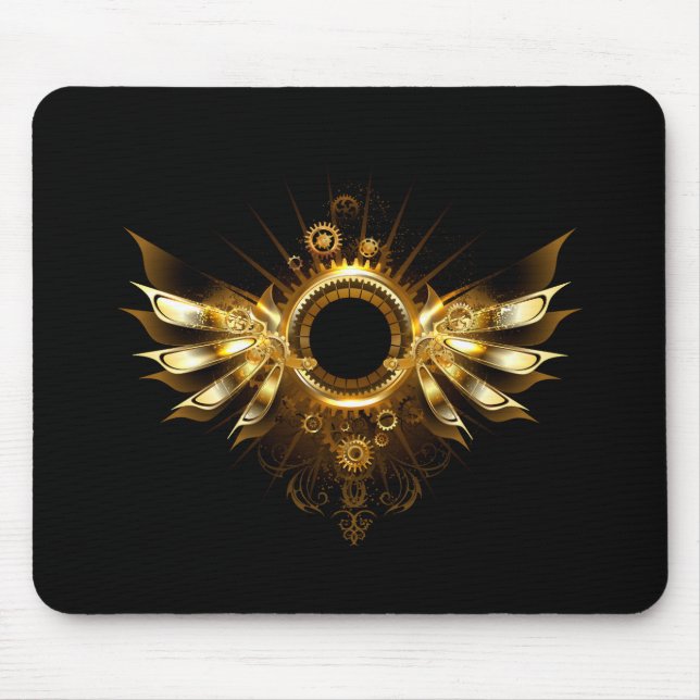 Steampunk wings mouse mat (Front)