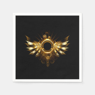 Steampunk wings napkin