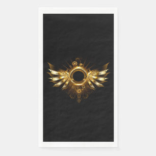 Steampunk wings napkin