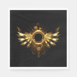 Steampunk wings napkin