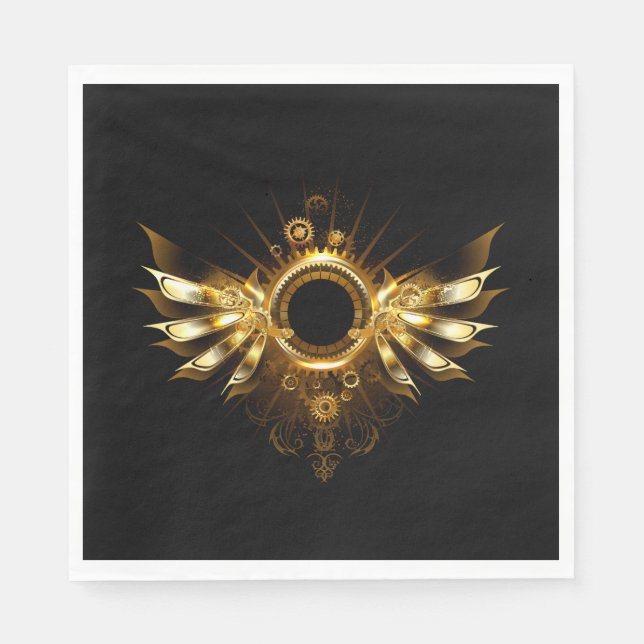 Steampunk wings napkin (Front)
