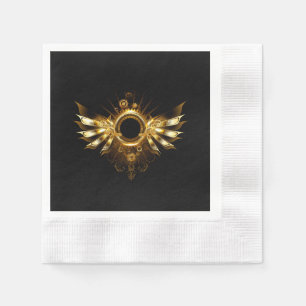 Steampunk wings napkin