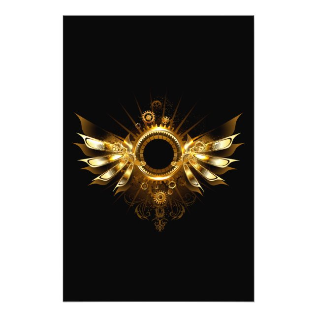 Steampunk wings photo print (Front)