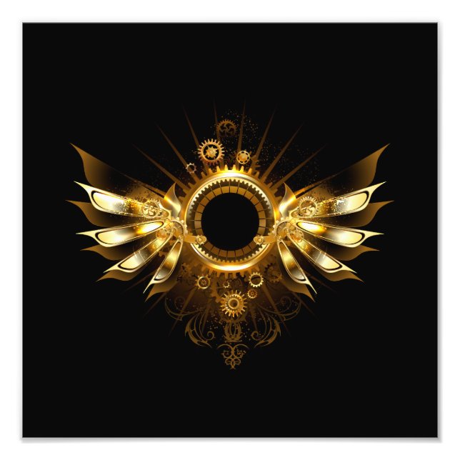 Steampunk wings photo print (Front)