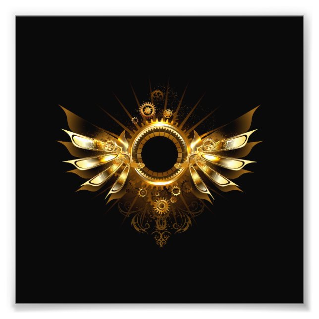 Steampunk wings photo print (Front)