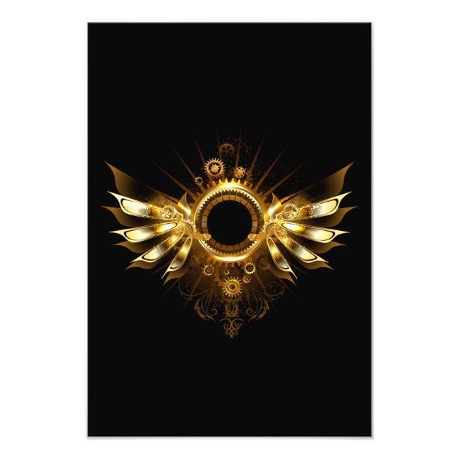 Steampunk wings photo print (Front)