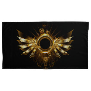 Steampunk wings pillowcase