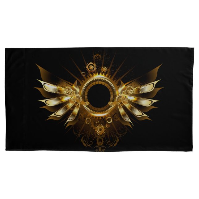 Steampunk wings pillowcase (Front)