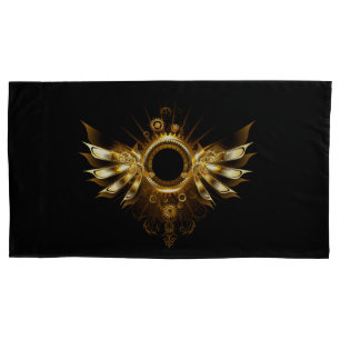 Steampunk wings pillowcase