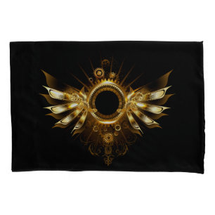 Steampunk wings pillowcase