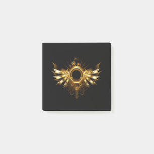 Steampunk wings post-it notes