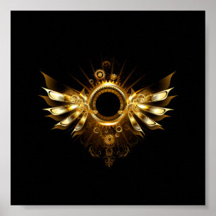 Steampunk wings poster