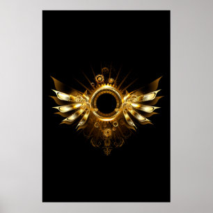 Steampunk wings poster