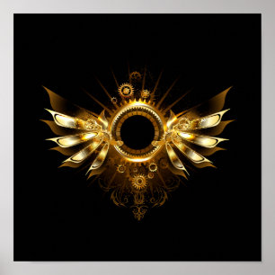 Steampunk wings poster