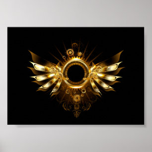 Steampunk wings poster