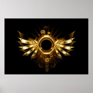 Steampunk wings poster