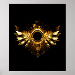 Steampunk wings poster