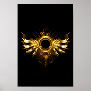 Steampunk wings poster