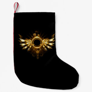 Steampunk wings small christmas stocking