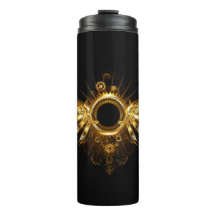 Steampunk wings thermal tumbler