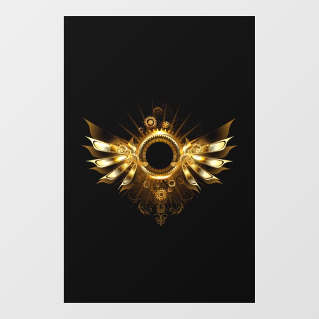 Steampunk wings window cling (Sheet)