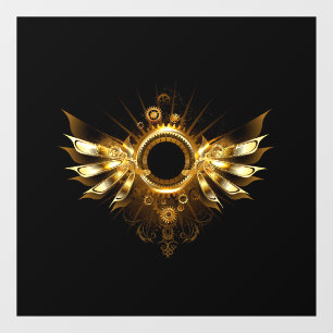 Steampunk wings window cling