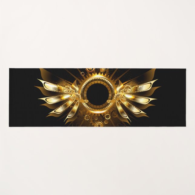 Steampunk wings yoga mat (Front (Horizontal))