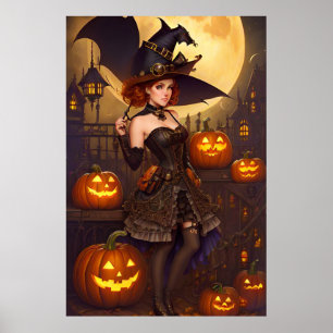 Steampunk Witch 2 Poster