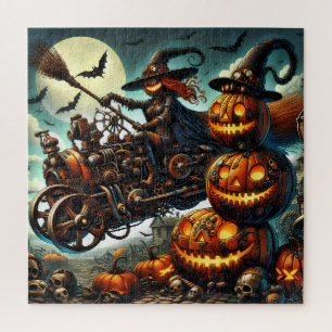 Steampunk Witch Art Puzzle