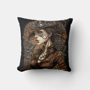 Steampunk Woman  Cushion