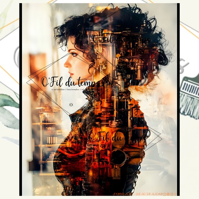Steampunk Woman Decoupage v6 Tissue Paper (Creator Uploaded)