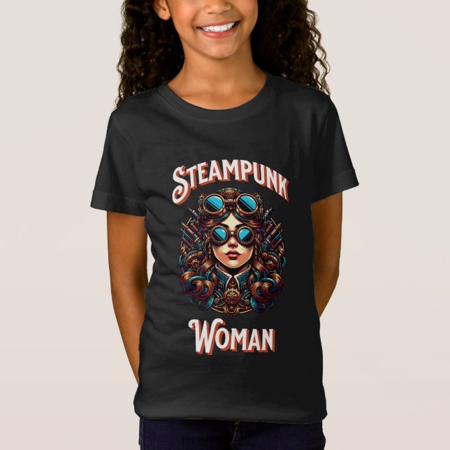Steampunk Woman T-Shirt (Front)