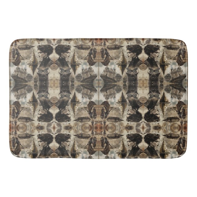 Steampunk women bath mat (Front)