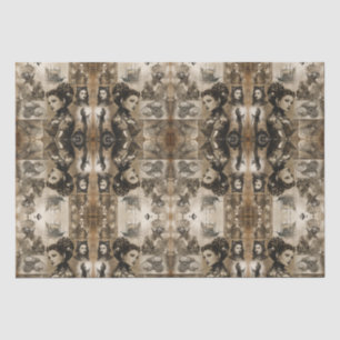 Steampunk women tissue paper