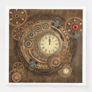 Steampunk, wonderful clockwork napkin