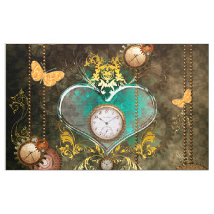 Steampunk, wonderful heart fabric