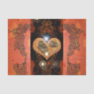 Steampunk, wonderful heart tissue paper