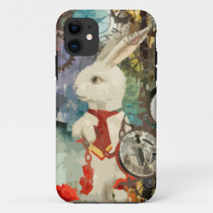 Steampunk Wonderland White Rabbit iPhone 11 Case
