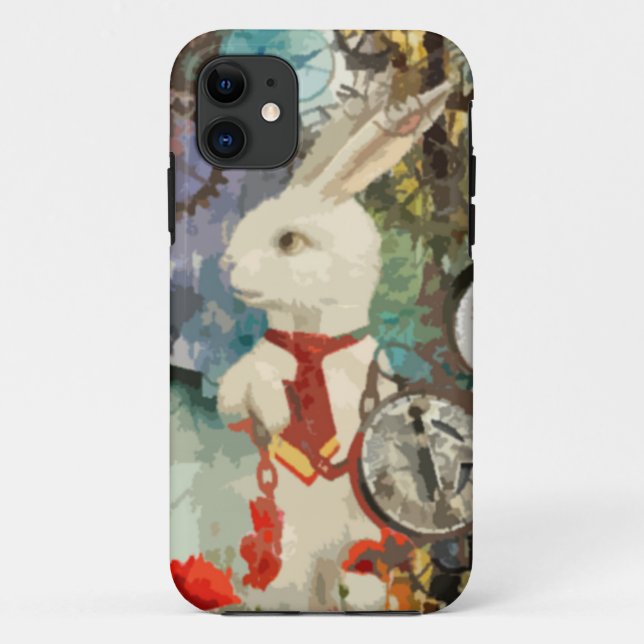 Steampunk Wonderland White Rabbit Case-Mate iPhone Case (Back)