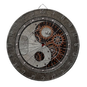 Steampunk Yin Yang Dartboard