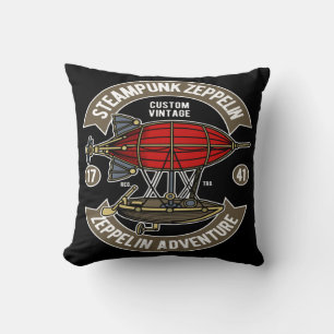 Steampunk Zeppelin Cushion