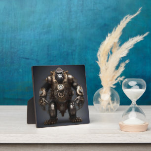 Steampunked Mad Gorilla, Plaque