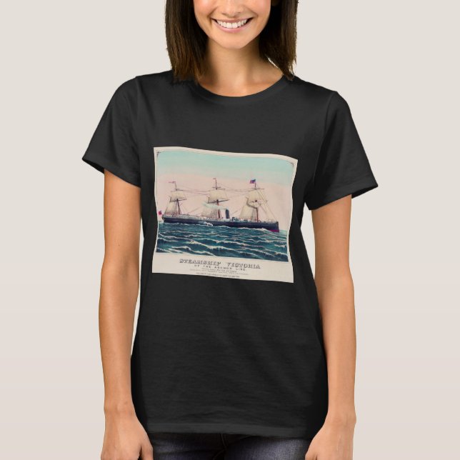 Steamship Victoria of the Anchor Line, 1876 T-Shirt (Front)